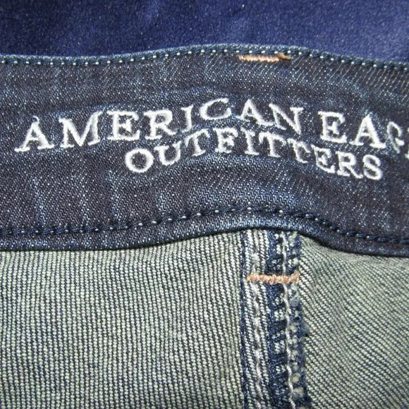 AMERICAN EAGLE OUTFITTERS Artist Stretch Dark Wash Jeans Size 8 - Picture 6 of 8